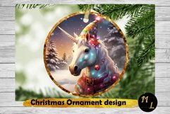 Unicorn Christmas Ornament ,Christmas Ornament Product Image 1