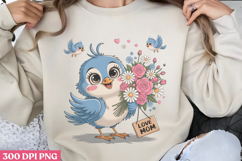 Love mom PNG, Cute Animals Mothers Day Clipart PNG Product Image 1