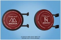Store Signboard Mockup PSD Product Image 2
