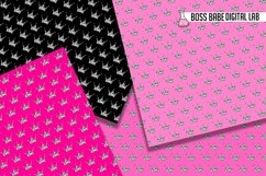 Seamless Pink and Silver Crown Papers Product Image 2