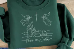 Oh Holy Night Nativity Christmas PNG, Christian Nativity Sce Product Image 2