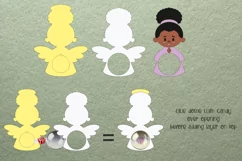 Black Angel Girl | Christmas Candy Dome | Christmas Ornament Product Image 2