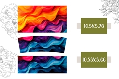 Abstract Tumbler Design, Colorful 40 Oz Tumbler Wrap Product Image 2