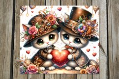 Valentine animals | 8 cat &amp; dog Skinny tumbler designs Product Image 2