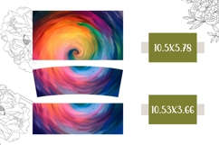 Colorful Swirl Tumbler Design, 40 Oz Tumbler Sublimation Product Image 2