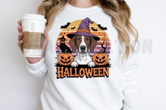 Retro Halloween Shorthaired Pointer Sublimation PNG Design Product Image 2