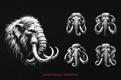 10 Bundle Dark Art Mammoth Ancient Beast Ice Age Elephant Product Image 3