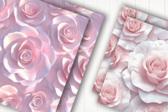 Pastel Pink Rose Digital Paper Product Image 2