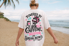 Sarcastic Mental Health Skeleton PNG, Funny Anxiety Humor Product Image 2