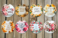 Motivating inscriptions | Car coaster &amp; key chain designs Product Image 2