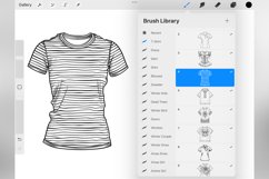 100 Procreate T-Shirt Stamp Brushes Product Image 4