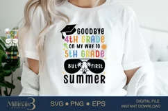 Goodbye 4th Grade SVG|On My Way To 5th Grade,|But First Sum Product Image 2