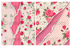 Valentines, Shabby Chic, Papers, Junk Journal Product Image 2