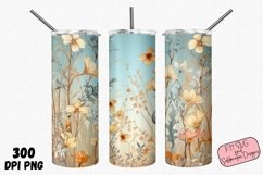 Whimsical Floral 20oz Tumbler PNG Sublimation Bundle Product Image 8