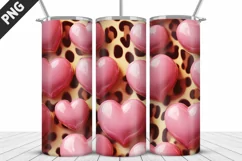 Valentines Love Skinny Tumbler PNG Wrap| Valentines Tumbler Product Image 3