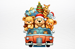 Christmas Animal Safari Clipart PNG Product Image 2