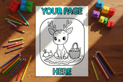 Editable 8.5 x 11 coloring page mockup Product Image 3
