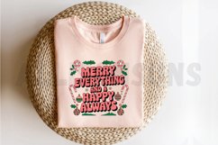 Merry Everything and a happy Always Sublimation PNG Design Product Image 2