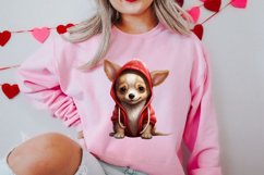 Cute Valentine Dog Clipart, Valentines Day Dog Clipart Product Image 2