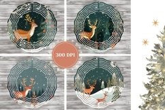 Christmas Deer Wind Spinner, Winter Forest Wind Spinners Product Image 2