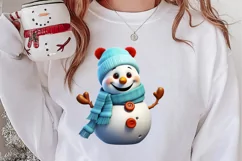 Funny Snowman Sublimation Clipart, Christmas PNG Product Image 2