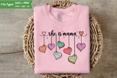She Is Mama SVG | Mother Day PNG | Happy Mother's Day SVG Product Image 2