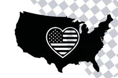 Patriotic Silhouette PNG Clipart Bundle USA Product Image 2