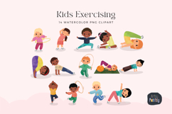 Kids Exercising Clipart Bundle Product Image 2