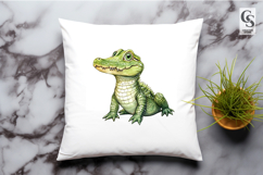 Cute Alligator Illustration Clipart Sublimation PNG Product Image 3