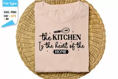 The Kitchen Is The Heart Of The Home SVG Cut File Product Image 2
