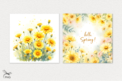 Spring digital paper, background clipart Product Image 2