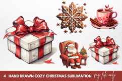 Hand Drawn Cozy Christmas Sublimation Christmas Clipart Product Image 1