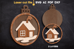 Christmas Tree Toy House SVG laser cut file for Glowforge Product Image 2