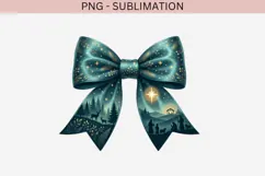 Christmas winter bow png design for T-shirts Product Image 2