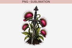 Gothic venus flytrap png design for T-shirts Product Image 2