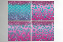 Glitter Pink & Blue | 18 Skinny Tumbler Sublimation designs Product Image 2