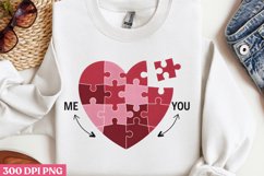 Me you PNG, Retro Valentine Sublimation Product Image 2