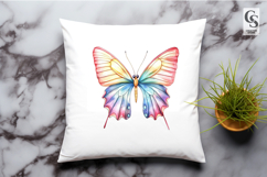 Rainbow Watercolor Butterfly Clipart Sublimation PNG Product Image 2