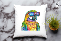 Colorful Parrot Sunglasses Clipart PNG Product Image 2