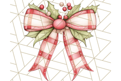 Muted Cozy Christmas Bows PNG Clipart, Winter Holiday Png Product Image 2