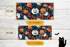 Halloween Mug Wrap, Halloween Print, Ghost Sublimation PNG Product Image 2