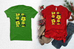 Yellow and Black Retro Floral Embroidery Design Product Image 2