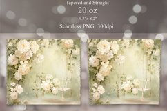 Flowers Tumbler Sublimation | Roses Shabby Tumbler Wrap Product Image 2