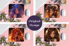 Astrology Mouse Pad Sublimation Bundle, Zodiac Sublimation Product Image 2