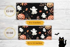 Halloween Mug Wrap Design, Halloween Pumpkins Mug Template Product Image 2