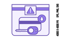 Purple Evidence Bag Icon Product Image 1