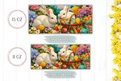 Floral Easter Mug Design, Easter Animals Mug Sublimation Product Image 2