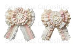 Bows, Ribbon, Lace , Clipart, Ephemera, PNG, Junk Journal Product Image 2