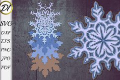 3d snowflake. Snowflakes bundle. Snowflake svg. Christmas. Product Image 2