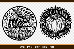 Fall Sign SVG, Pumpkin SVG, Thanksgiving SVG, Autumn Product Image 2